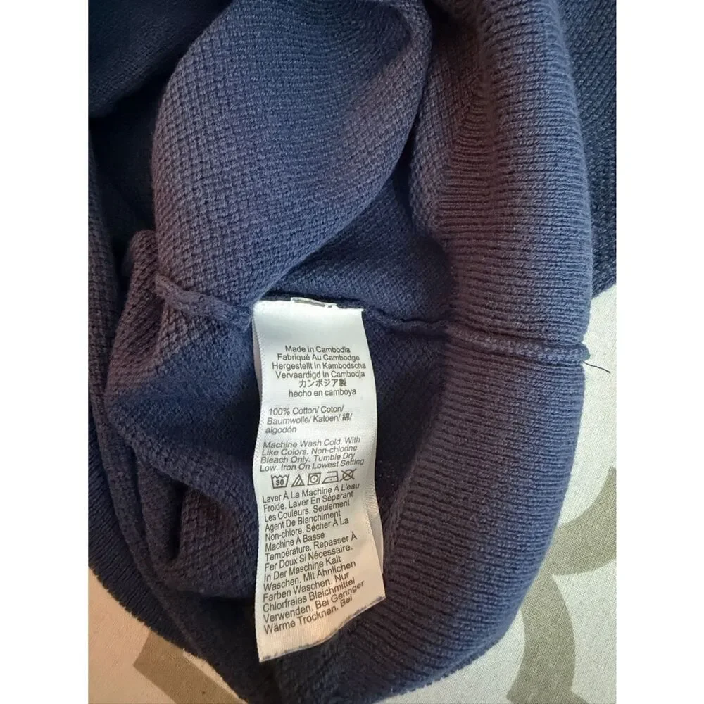 J.Crew Cotton piqué-stitch crewneck sweater NWOT Size S